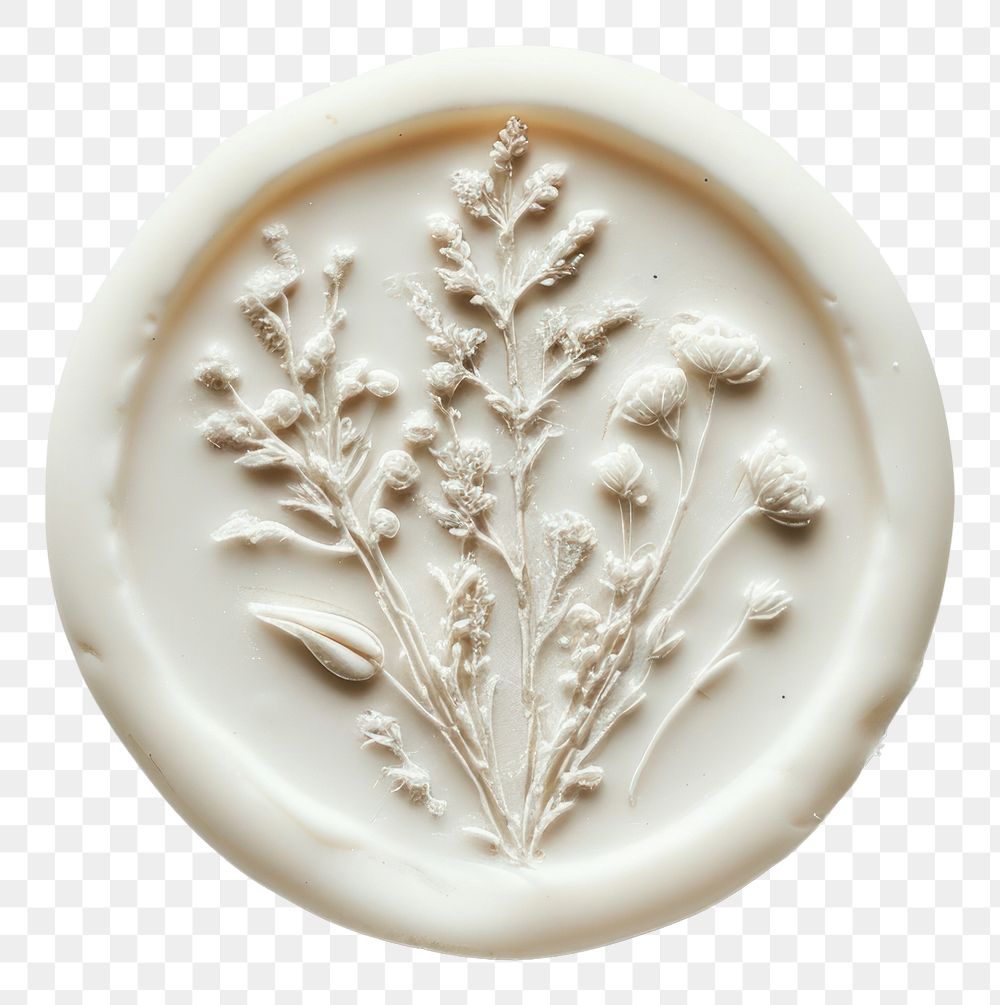 PNG  Seal Wax Stamp wild flowers accessories creativity freshness.