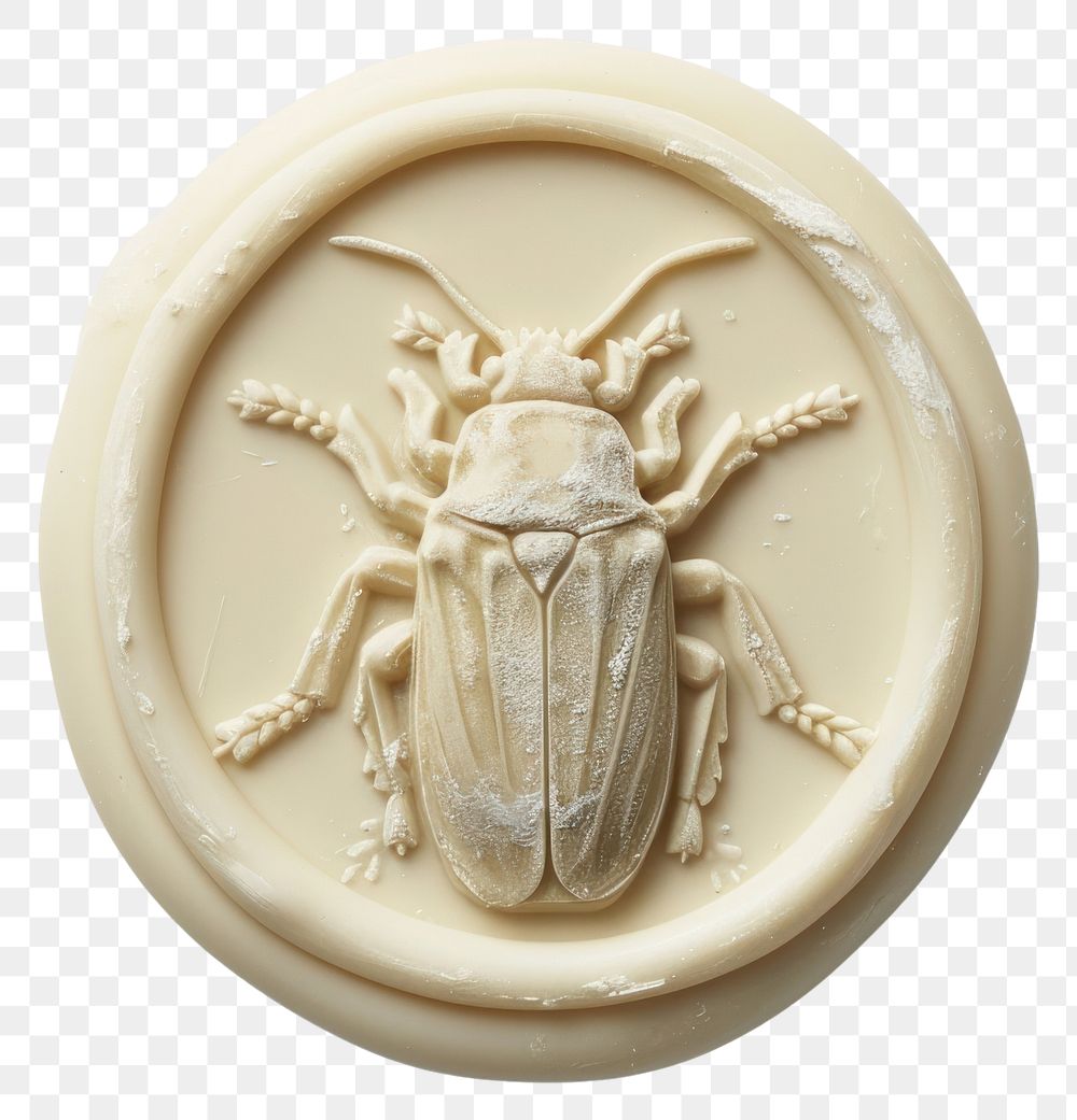 PNG  Seal Wax Stamp a bug representation wildlife scorpion.