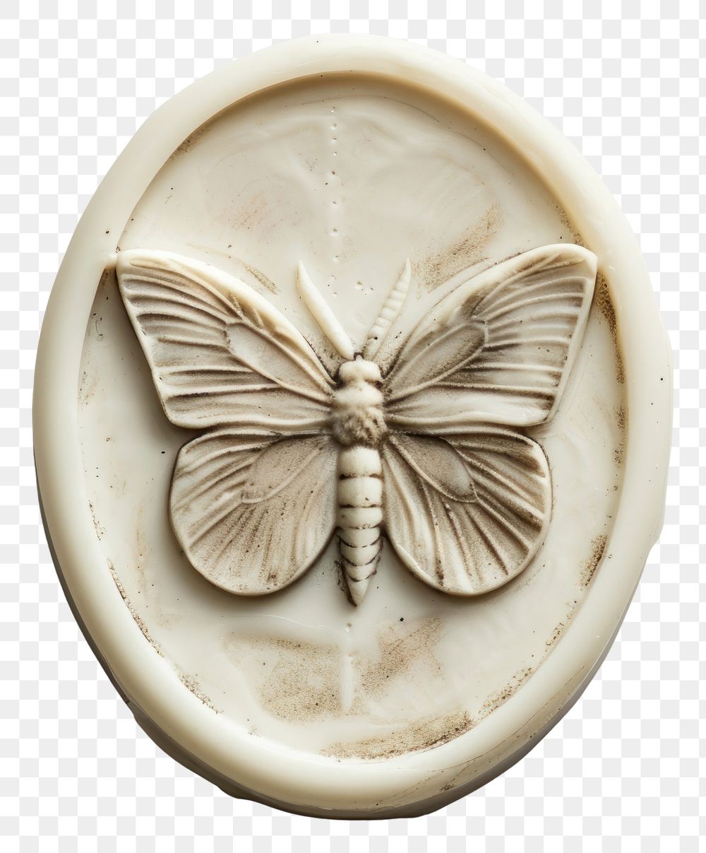 PNG  Seal Wax Stamp a butterfly shape accessories porcelain.