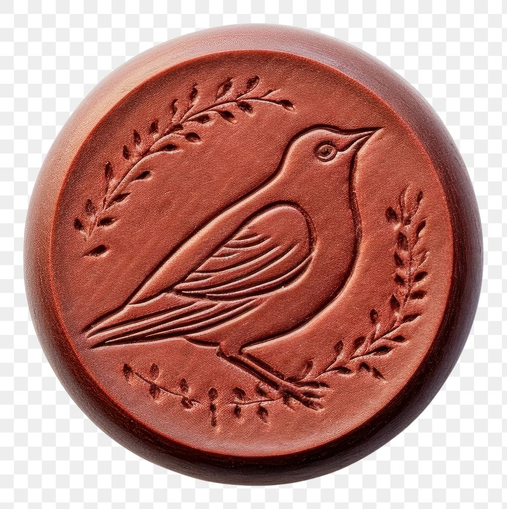 PNG  Seal Wax Stamp a bird locket accessories accessory.