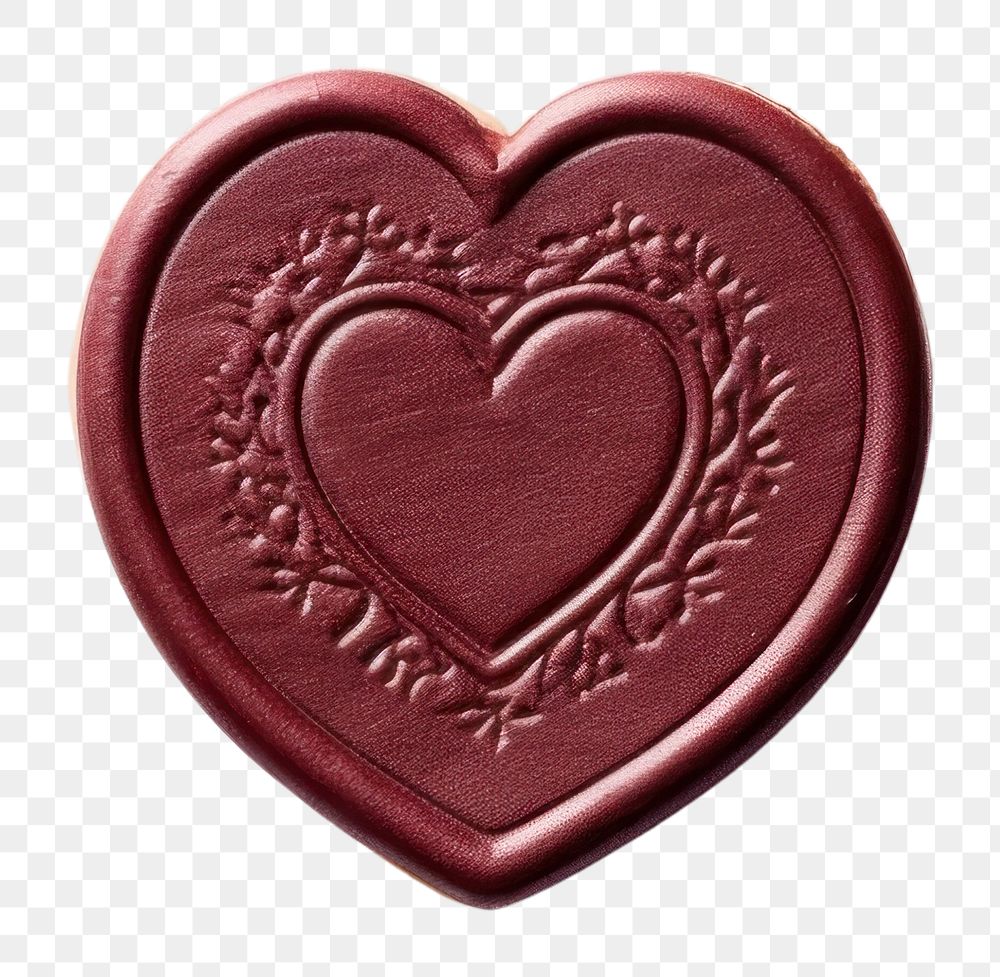 PNG  Seal Wax Stamp a heart jewelry locket white background.