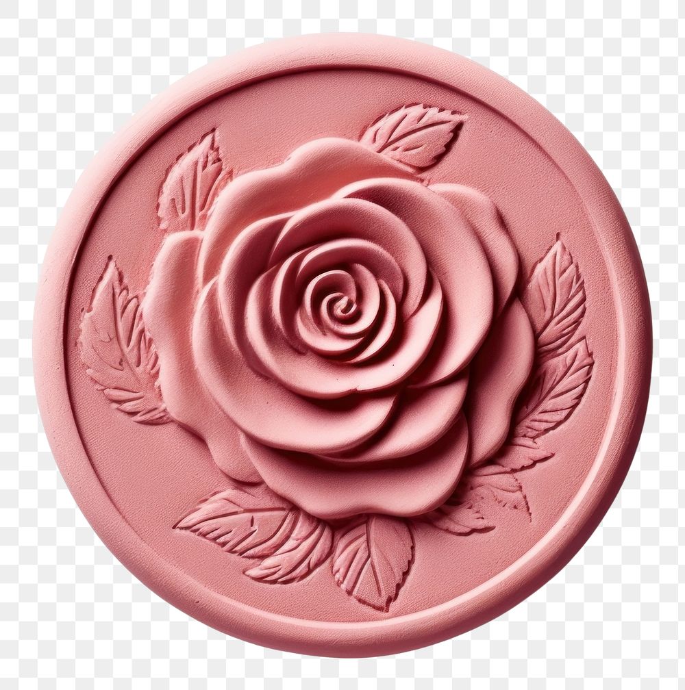 PNG  Seal Wax Stamp a rose craft white background creativity.