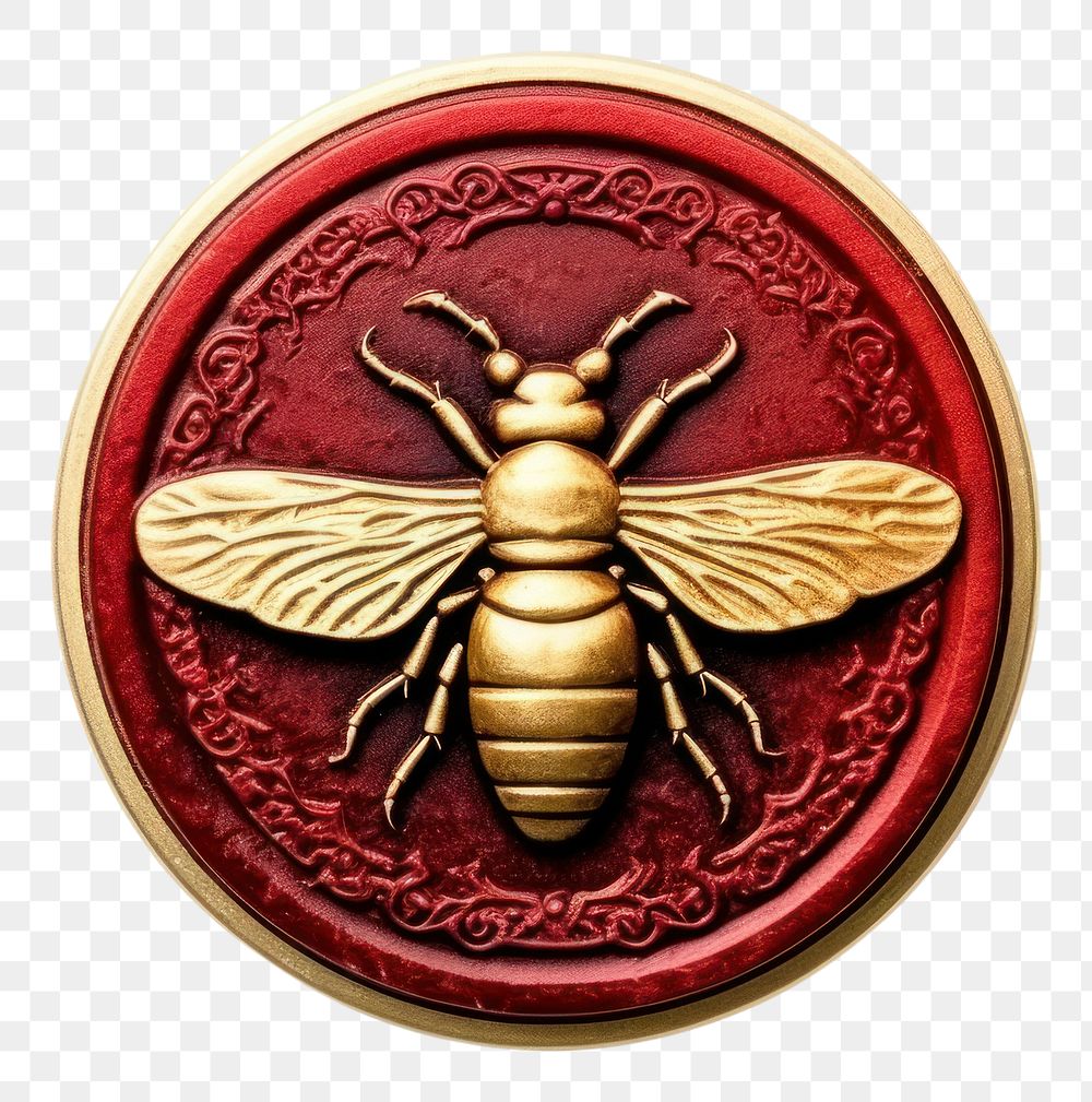 PNG  Seal Wax Stamp an insect animal hornet locket.