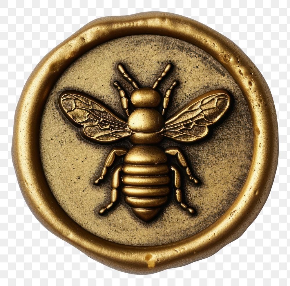 PNG  Seal Wax Stamp bee hive jewelry pendant animal.