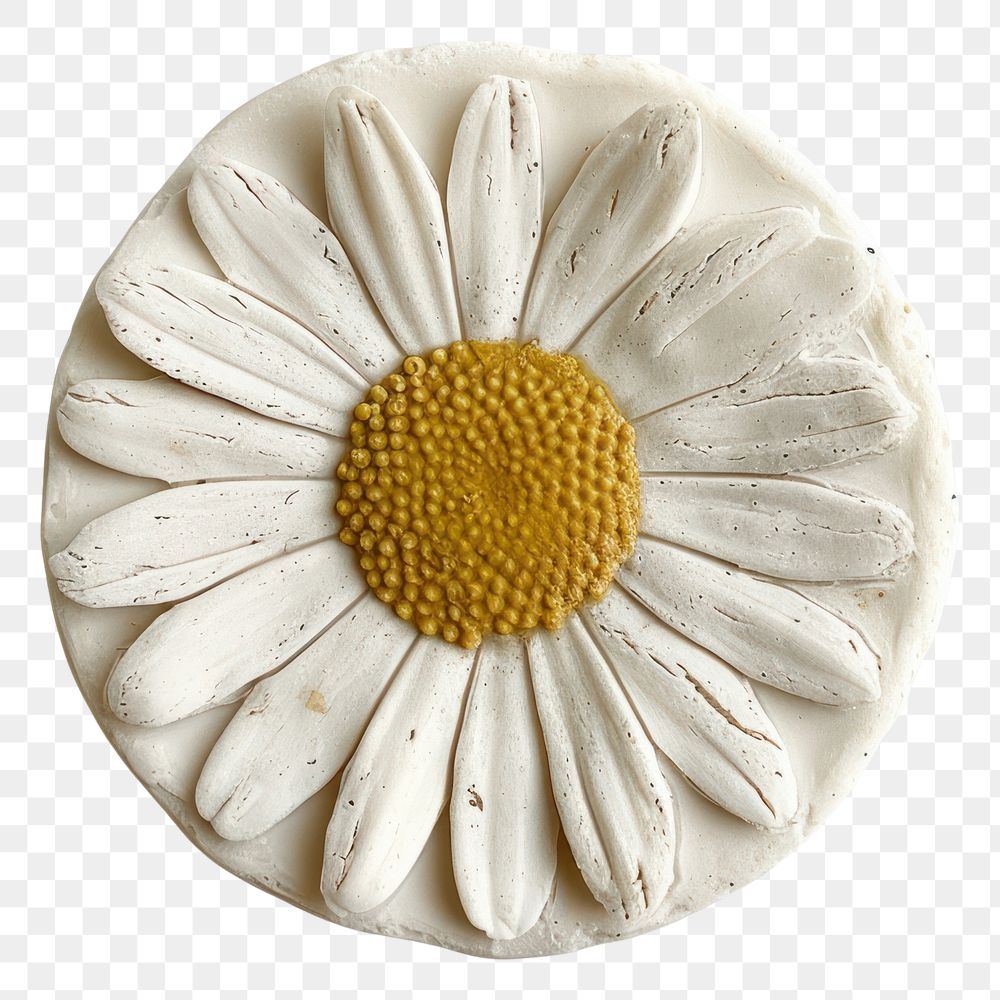 PNG  Seal Wax Stamp daisy flower petal plant.