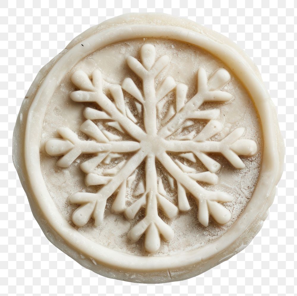 PNG  Seal Wax Stamp ice snowflake food confectionery freshness.