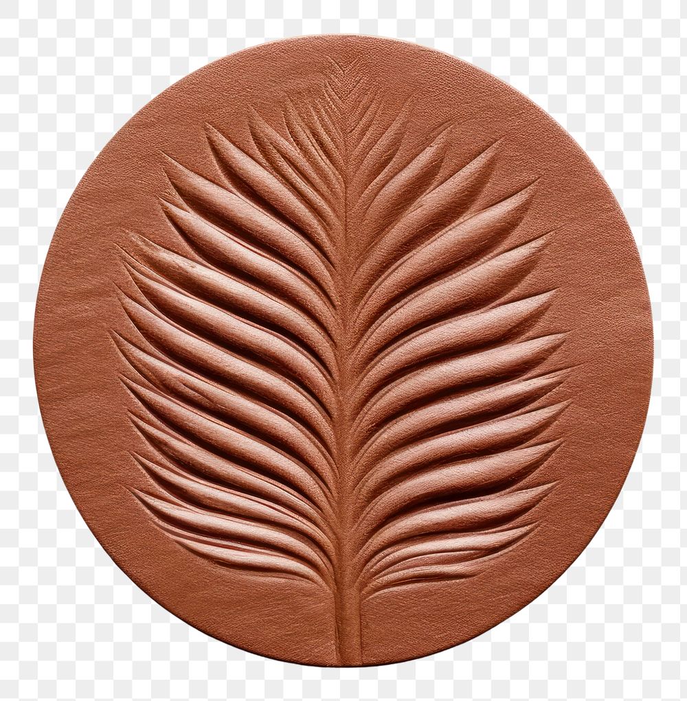 PNG  Seal Wax Stamp palm leaves white background confectionery accessories.