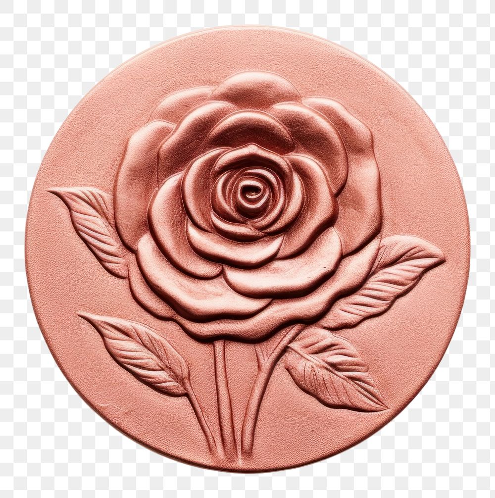 PNG  Seal Wax Stamp rose white background creativity fragility.