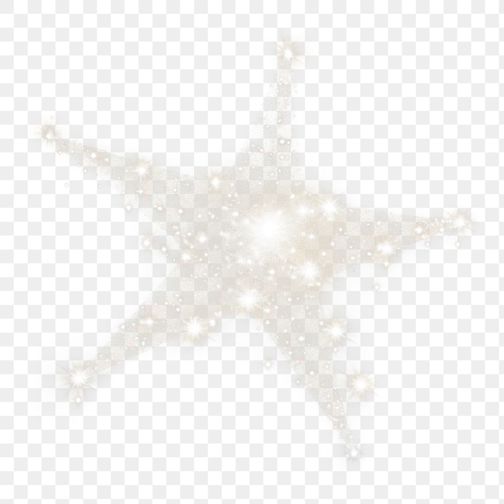 PNG  Starry star illuminated celebration decoration
