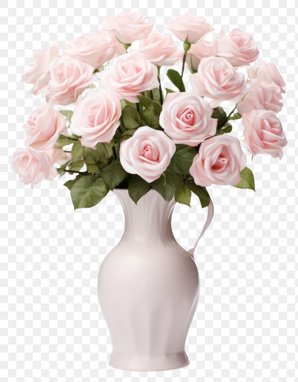 PNG  Roses flower vase plant white white background