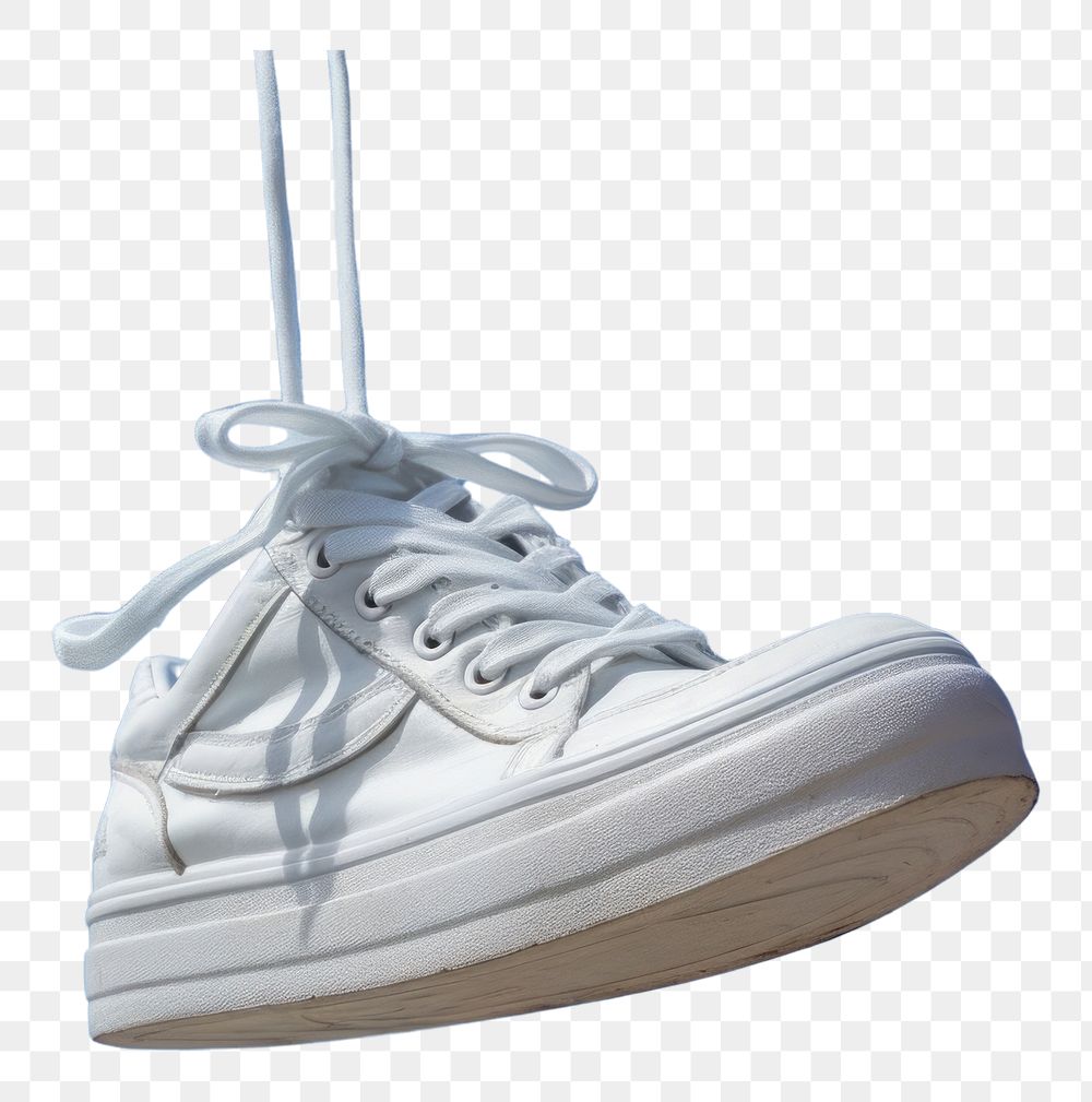 PNG White rope sneakers fly footwear shoe blue.