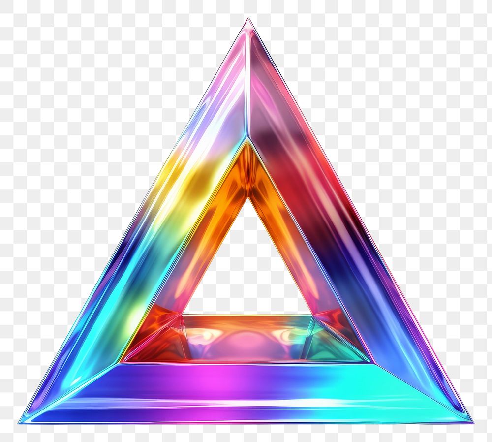 PNG Spectrum abstract triangle glowing.
