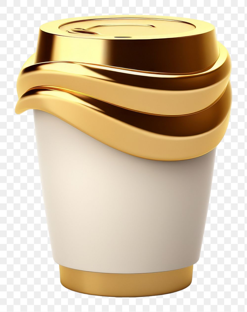 PNG Icon coffee cup gold material mug white background refreshment.
