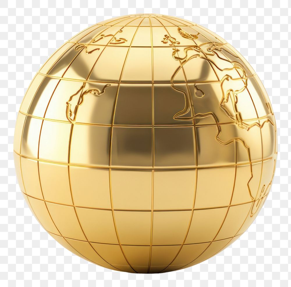 PNG  Globe globe sphere gold.