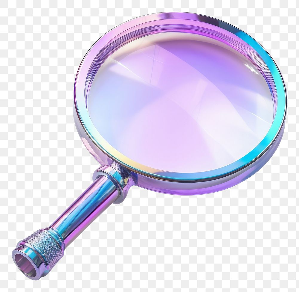 PNG Reflection magnifying circle purple.