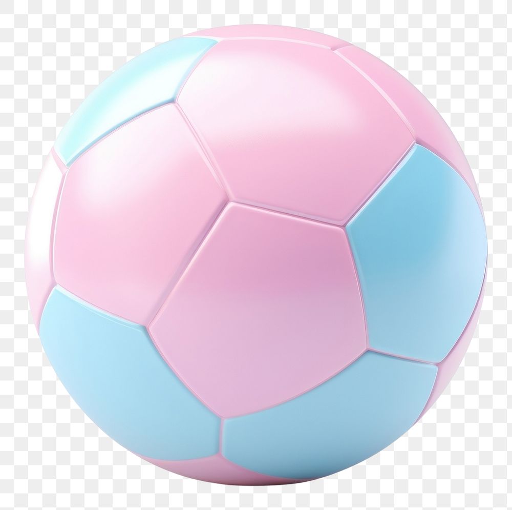 PNG  A pastel soccer ball football sports white background.