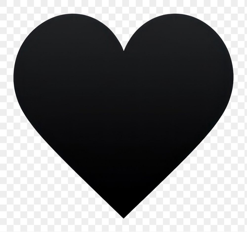 PNG A heart symbol black white