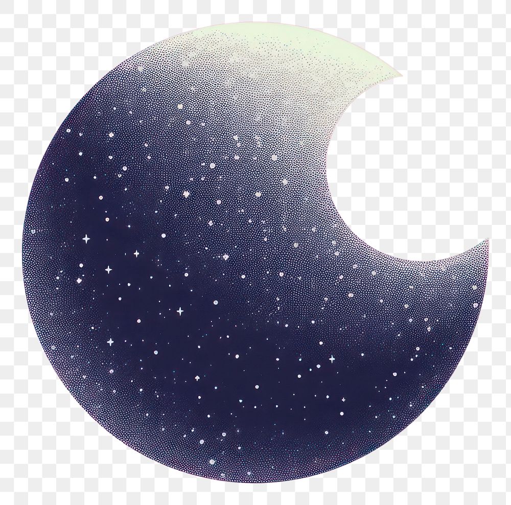 PNG Moon astronomy night crescent. AI generated Image by rawpixel.