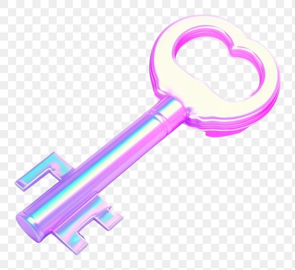 PNG  Pastel 3D key protection security keychain.