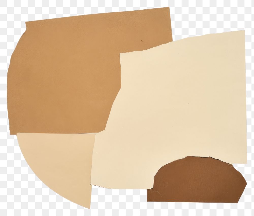 PNG Brown paper collage element cardboard white background letterbox.