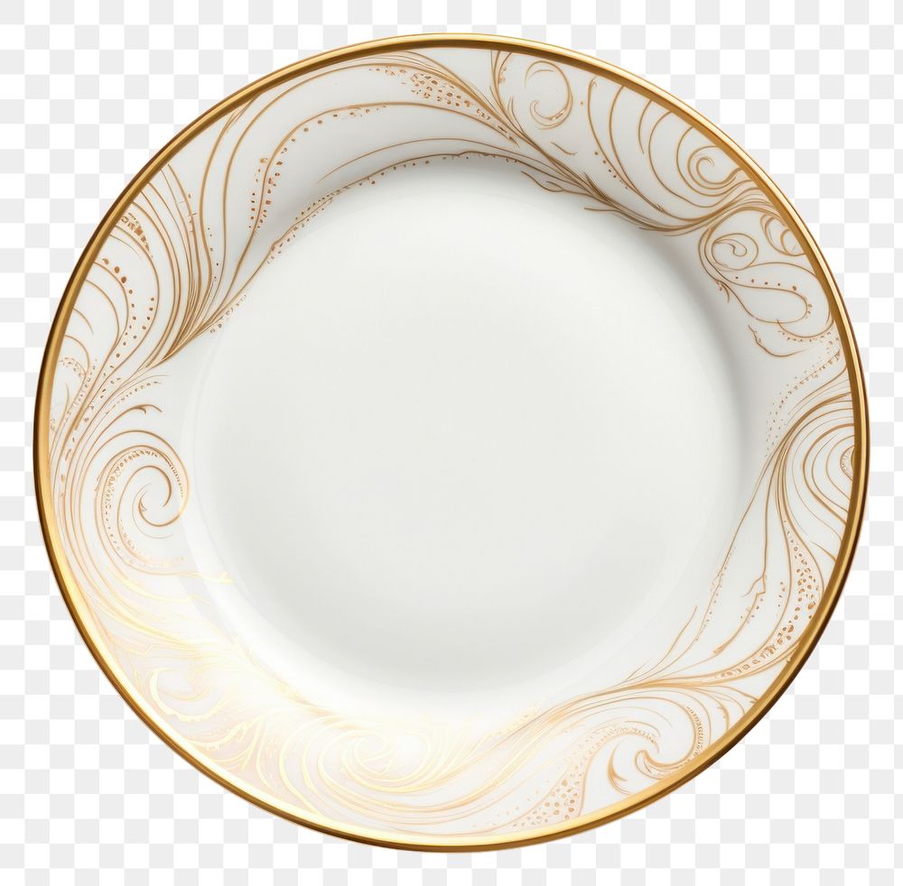 PNG A white plate porcelain platter saucer. AI generated Image by rawpixel.