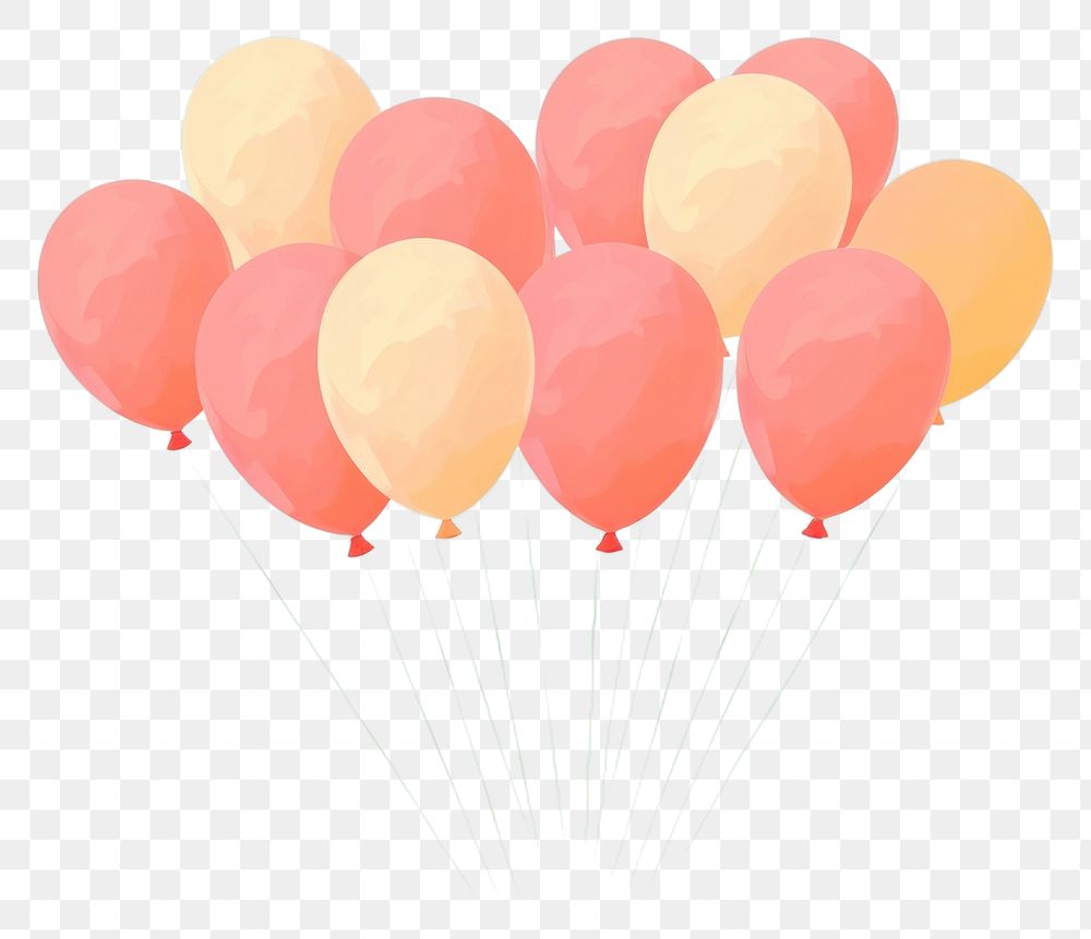 PNG Colorful balloons seamless aircraft transportation anniversary. AI generated Image by rawpixel.