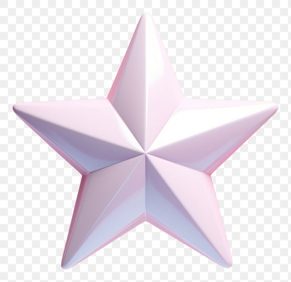 PNG 3d render icon of star celebration simplicity decoration.