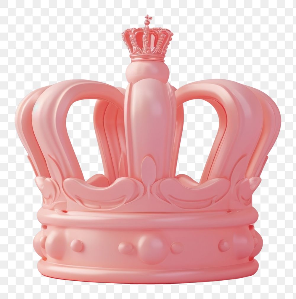 PNG 3d render icon of pastel cute crown accessories accessory royalty.