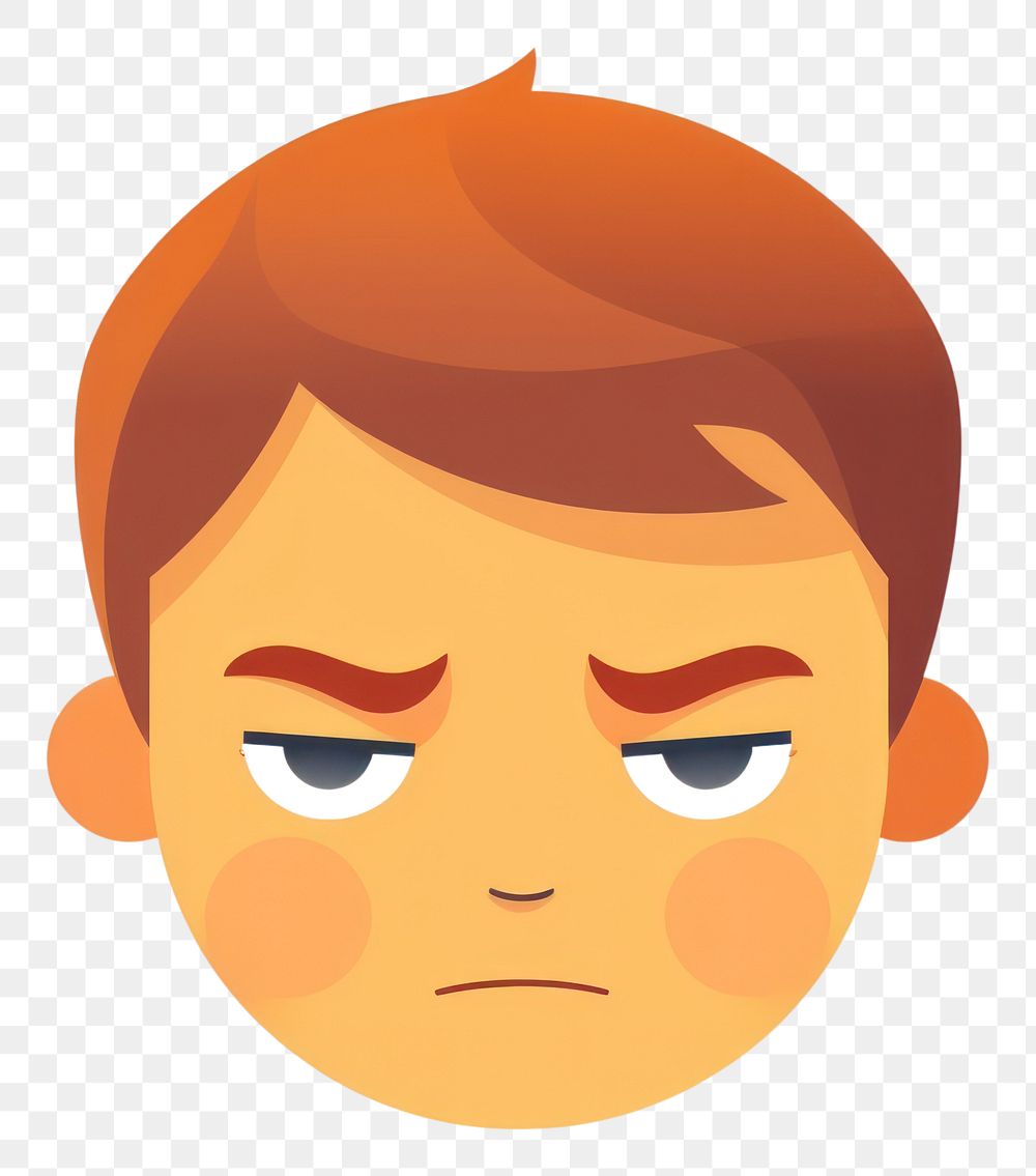 PNG  Boy Emoji portrait face representation. AI generated Image by rawpixel.