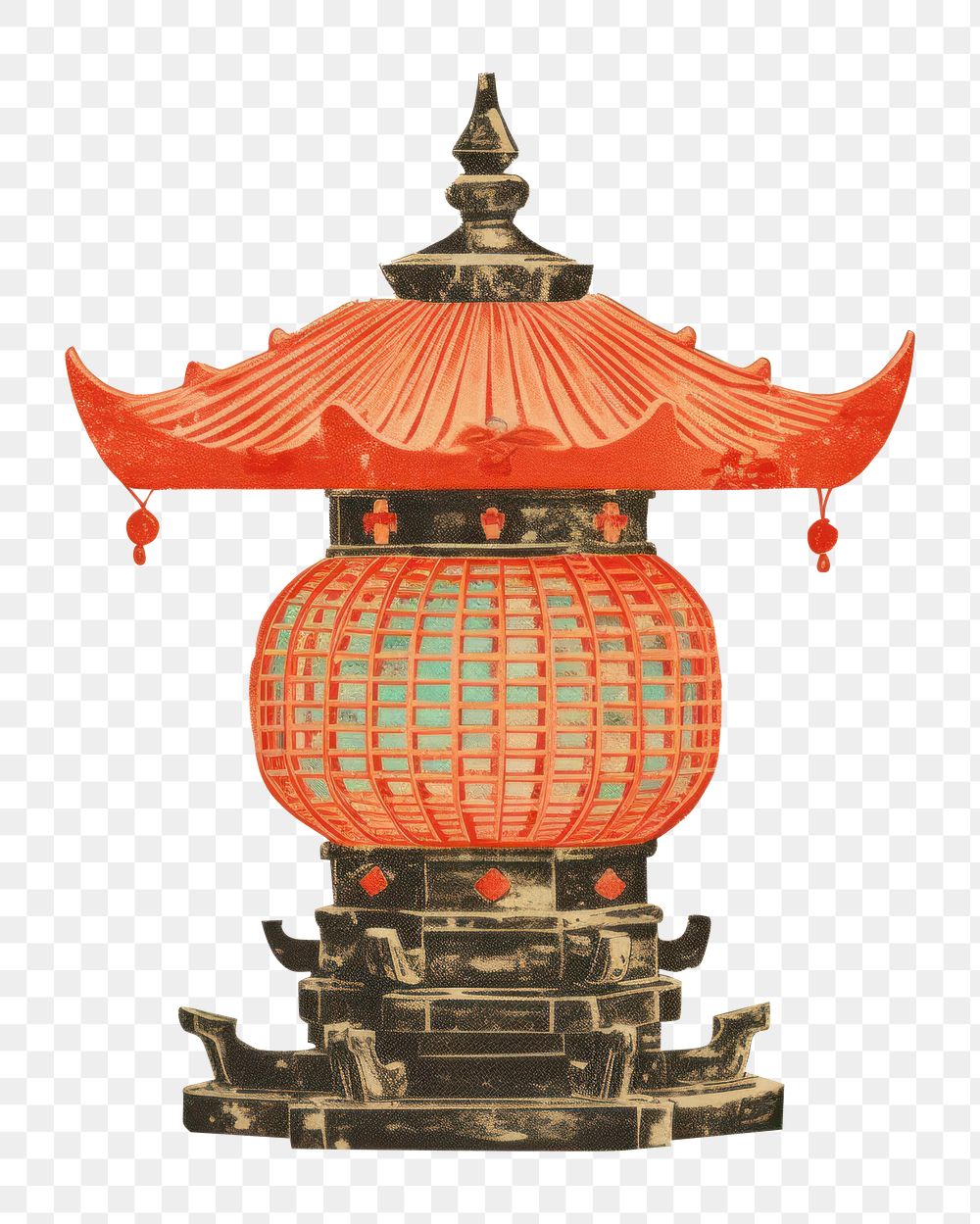 PNG  Chinese lamp deco lantern spirituality architecture. AI generated Image by rawpixel.