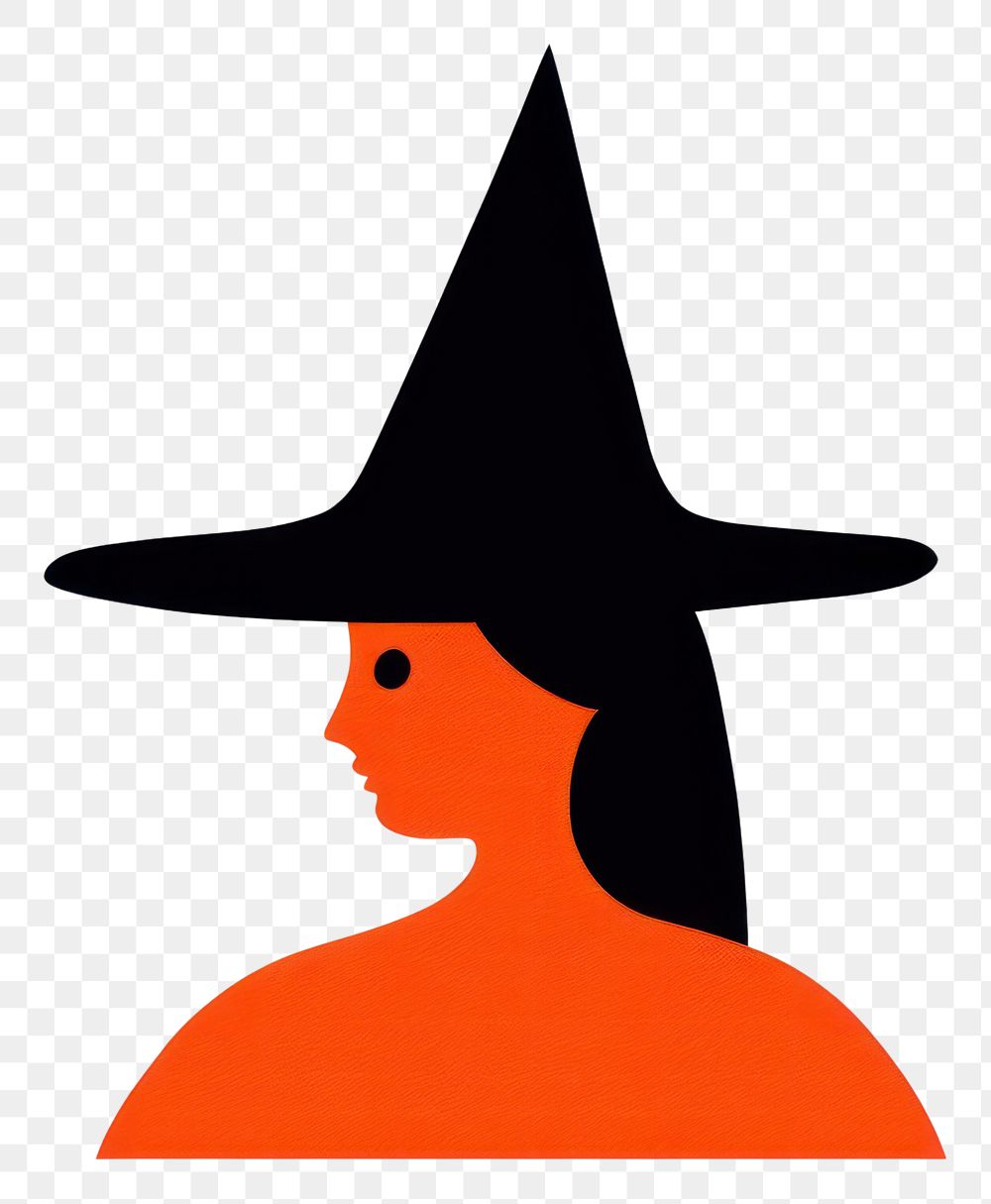 PNG  Witch silhouette art representation.