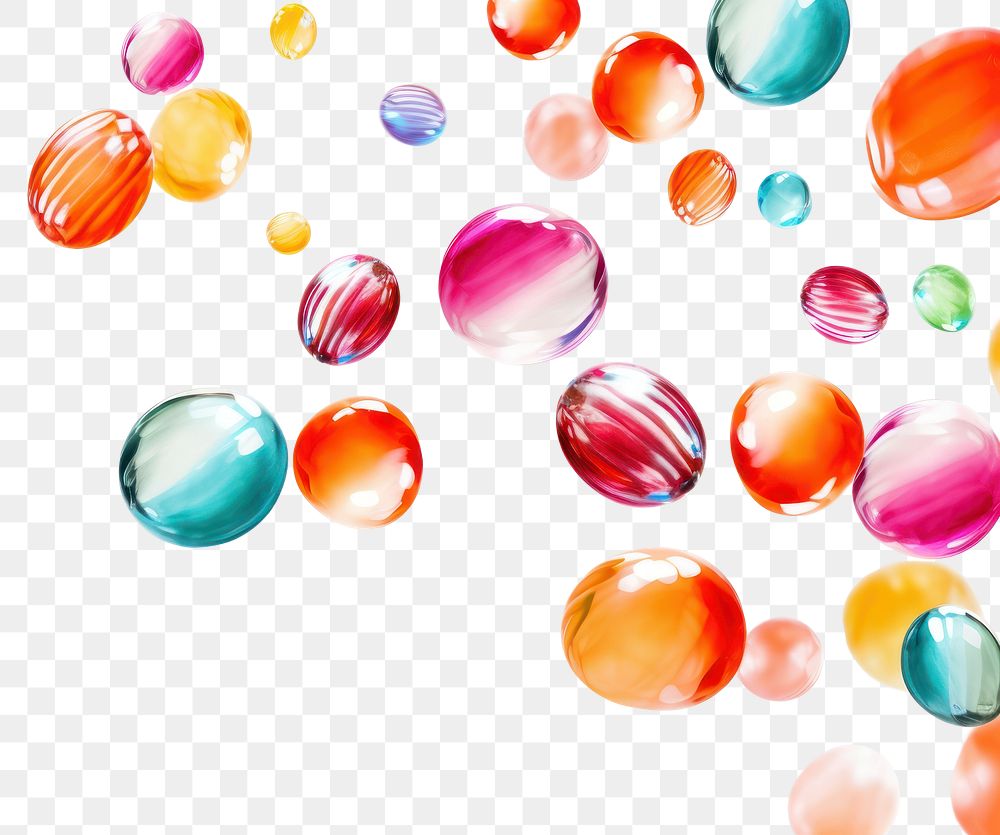 PNG Colorful candies backgrounds jewelry sphere.