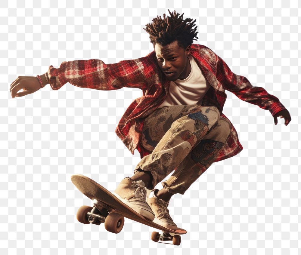 PNG African men hiphop skateboard footwear skateboarding.