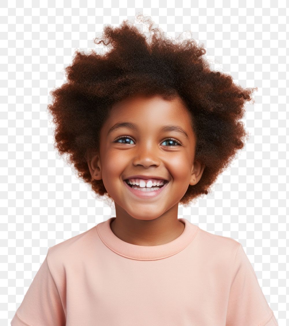 PNG African American kids happy face portrait photography child.