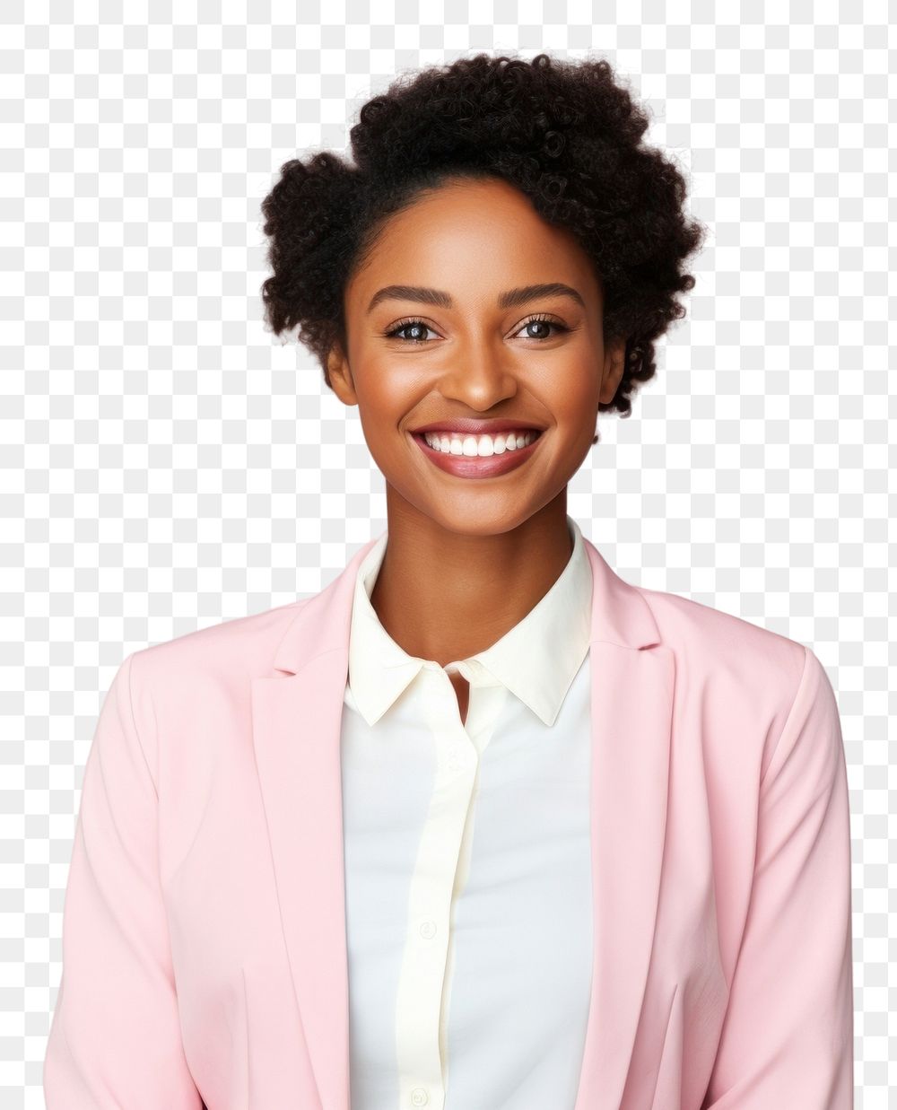 PNG African businesswoman smiling face portrait photography adult.