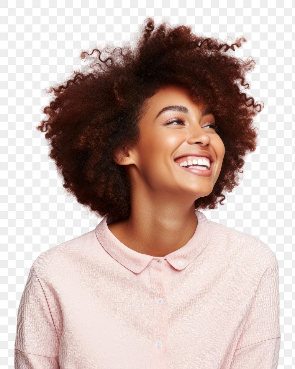 PNG Black woman happy face portrait laughing adult.