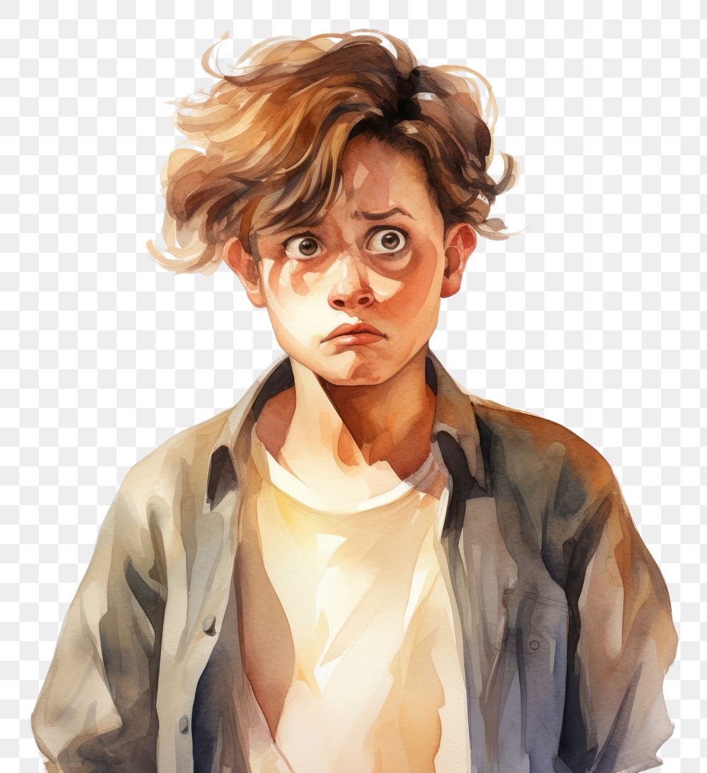 PNG A boy angry face expression portrait adult 