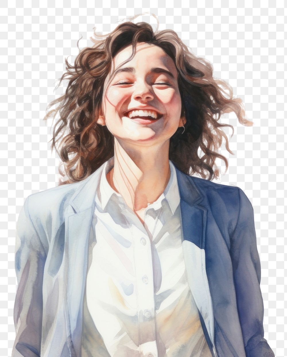 PNG  Smile face laughing portrait photography. AI generated Image by rawpixel.