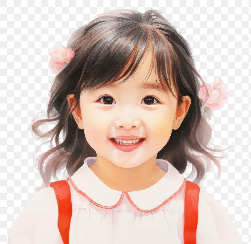 PNG  Chinese woman people child smile portrait. AI generated Image by rawpixel.