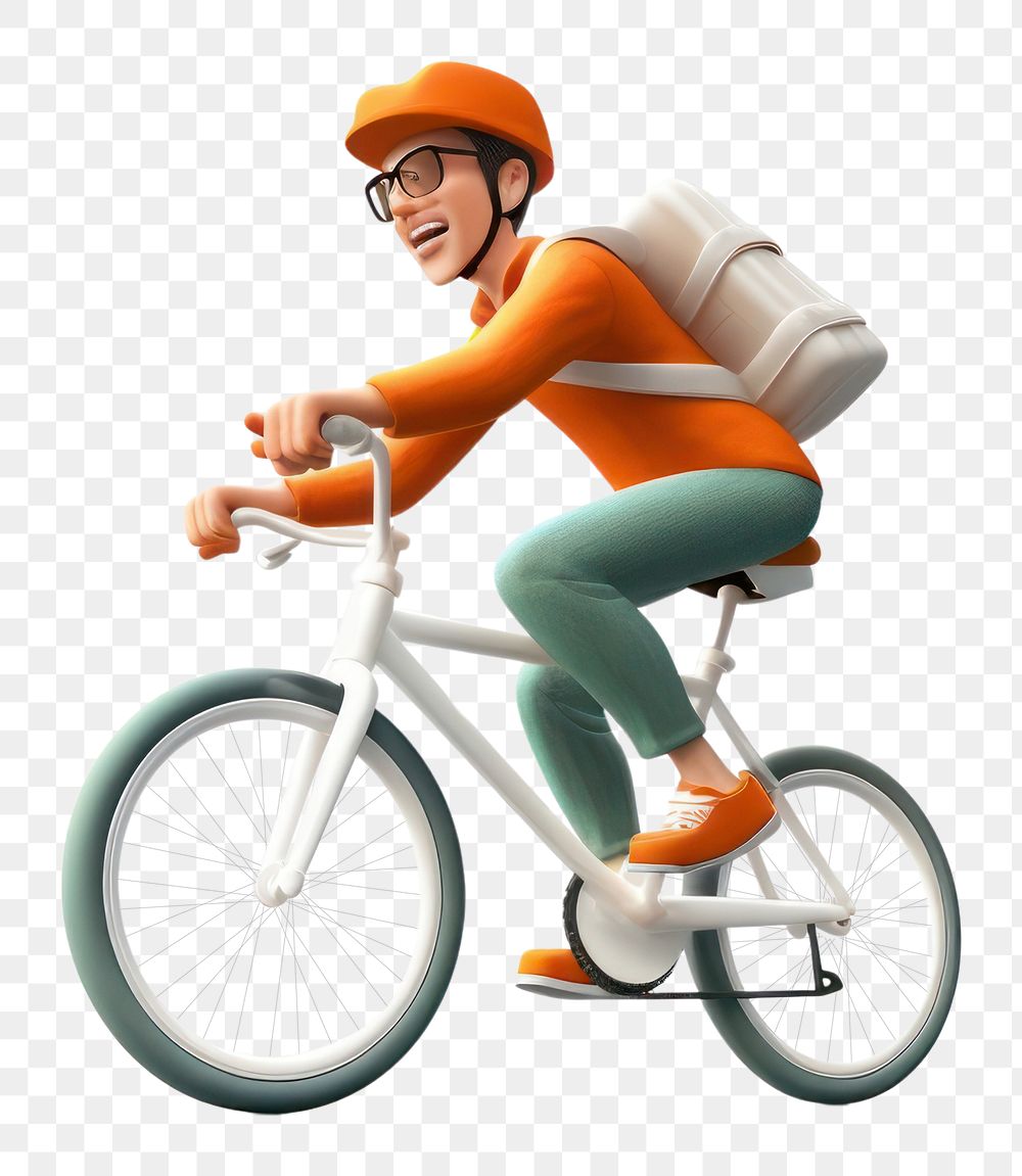 PNG  Man riding bicycle vehicle cycling sports.