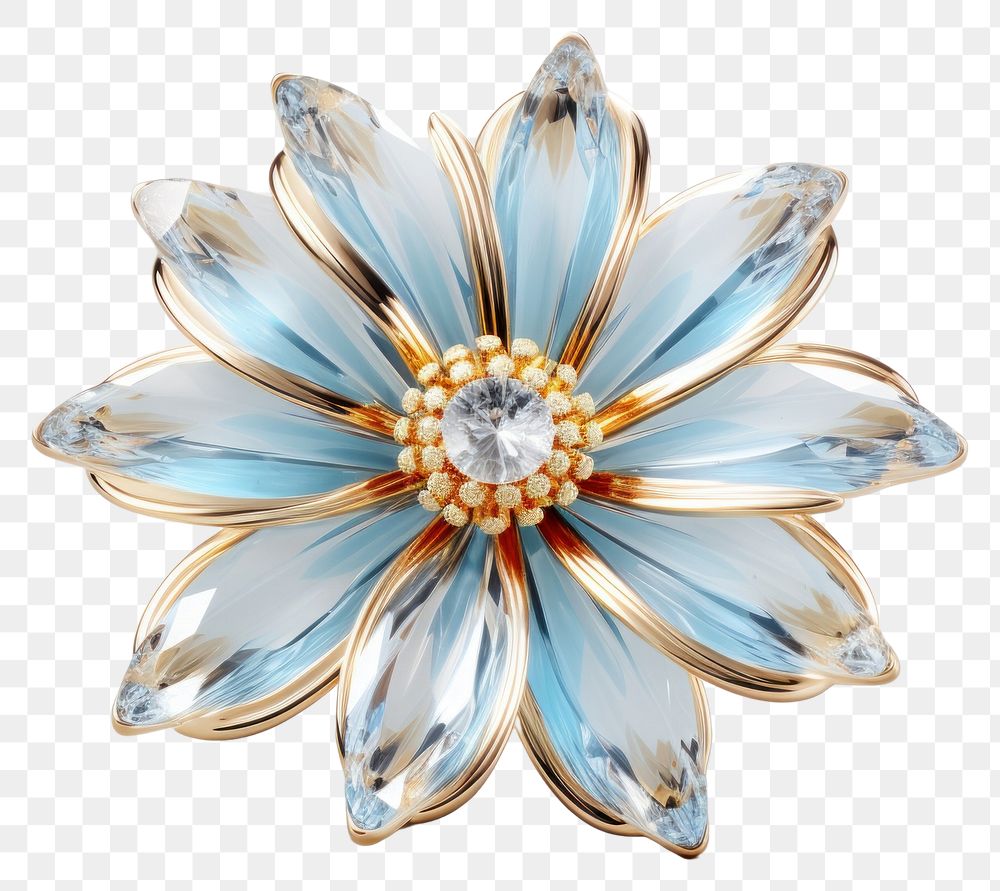 PNG Crystal daisy gemstone jewelry flower brooch