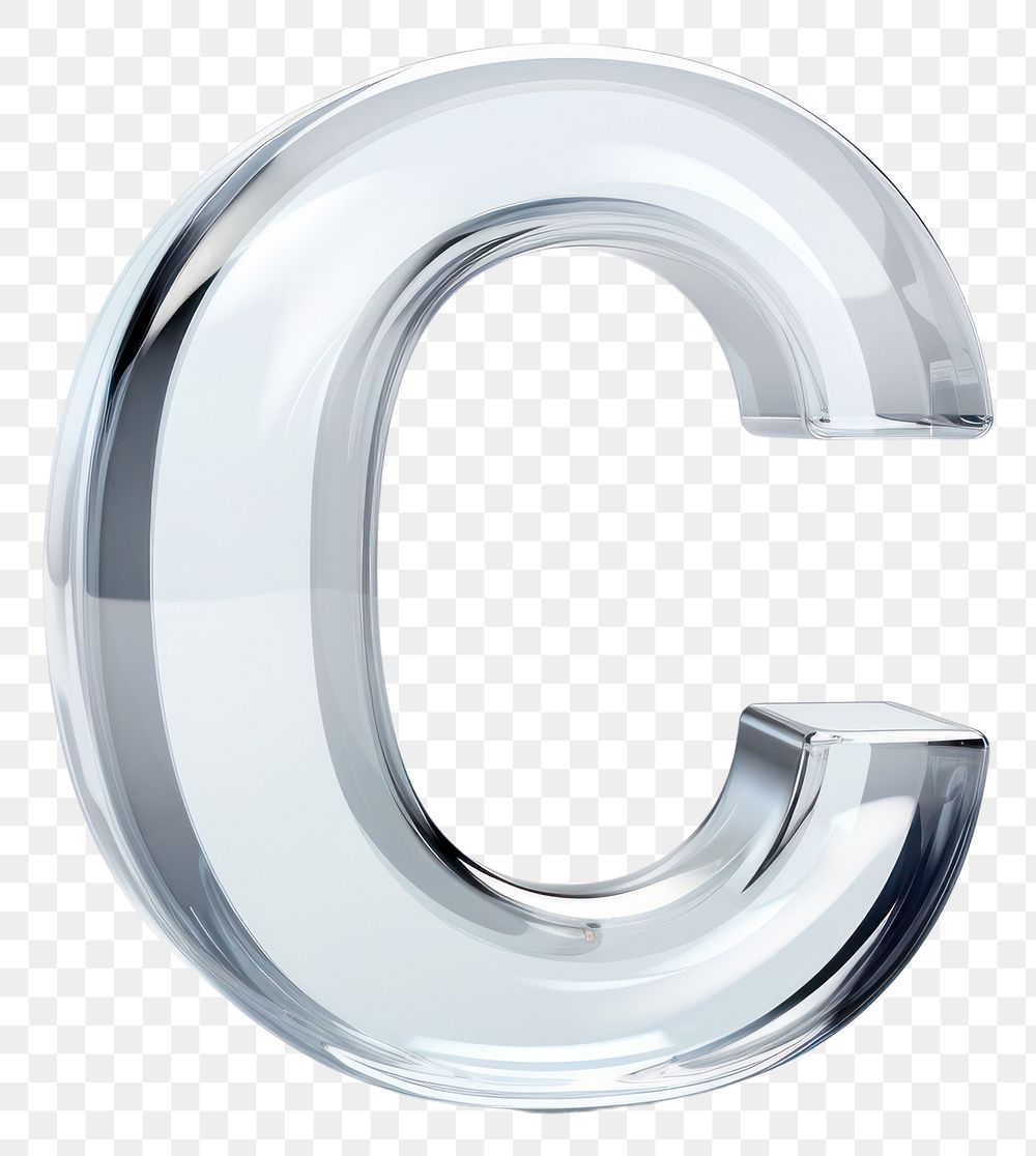 PNG  Alphabet C shape number text white background.