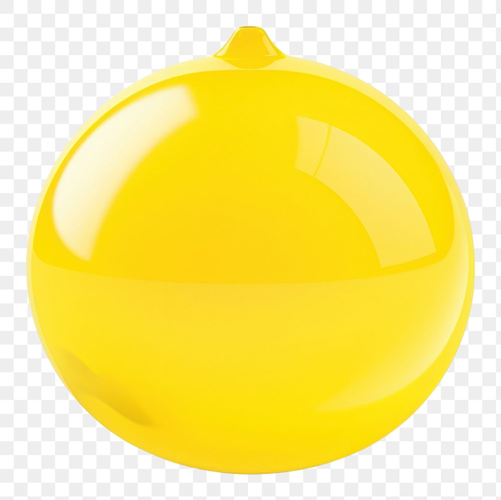 PNG  Lemon simple shape sphere white background simplicity.