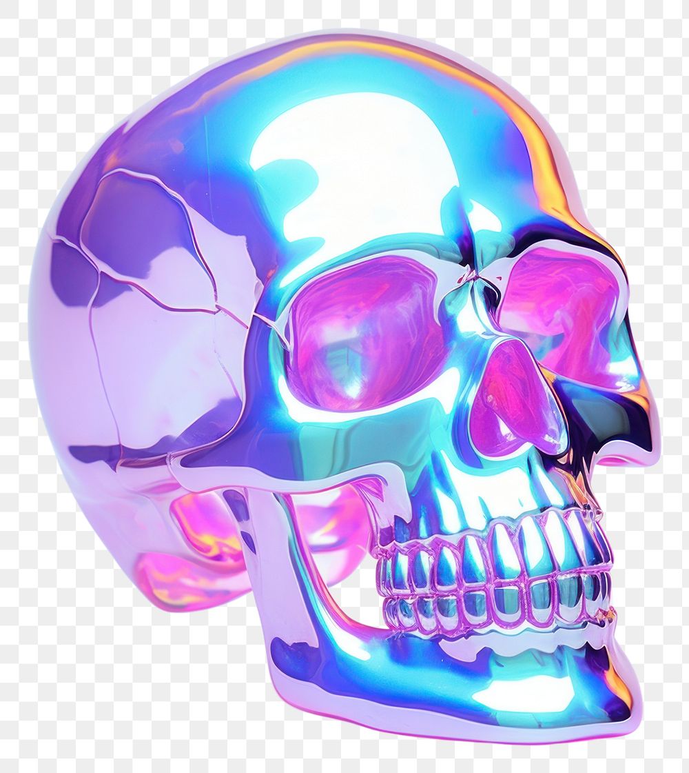 PNG Skull purple white background clothing.