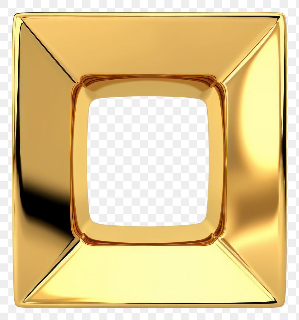 PNG  Square gold white background accessories.