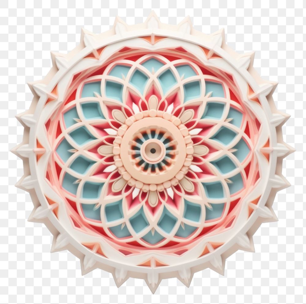 PNG  Mandala pattern art kaleidoscope. AI generated Image by rawpixel.
