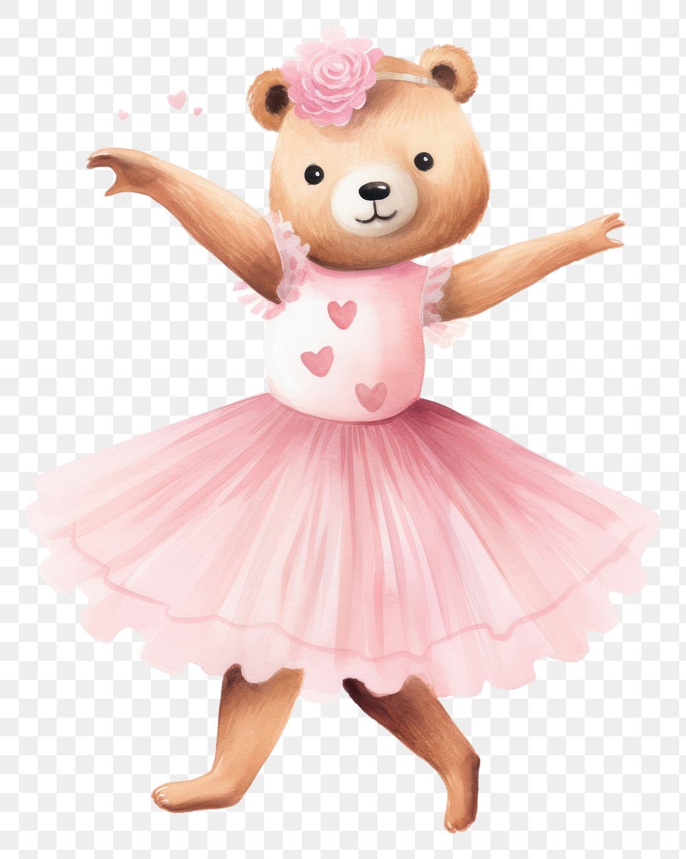 PNG Bear ballerina dancing dress | Free PNG - rawpixel