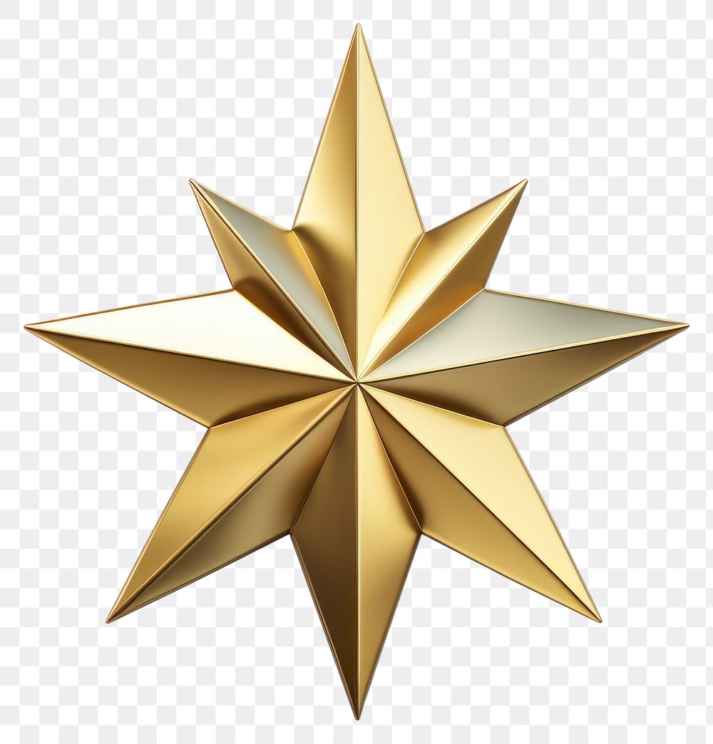 PNG  Star ivon gold symbol shiny.