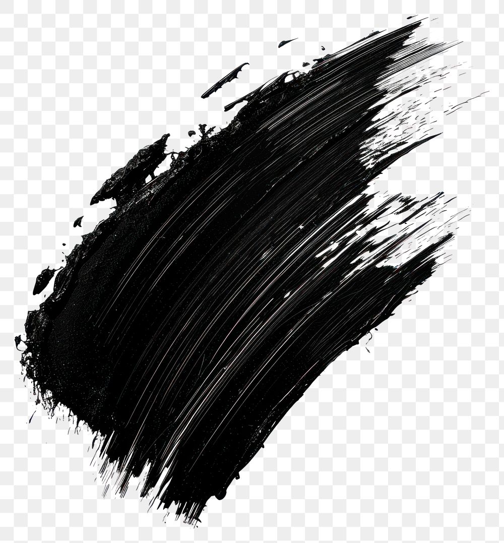 PNG  Black and white brush stroke backgrounds paint white background.