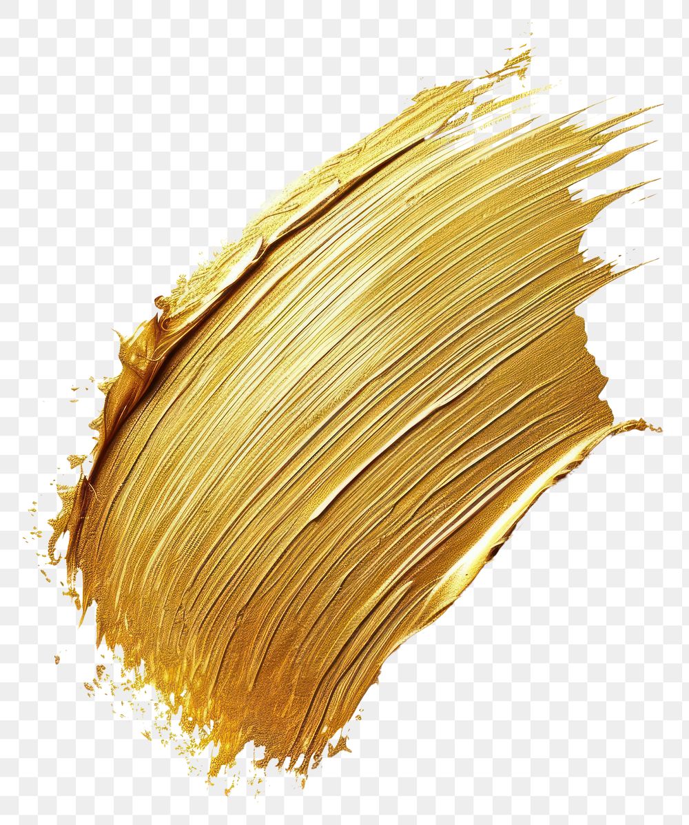 PNG  Gold brush stroke white background yellow device.